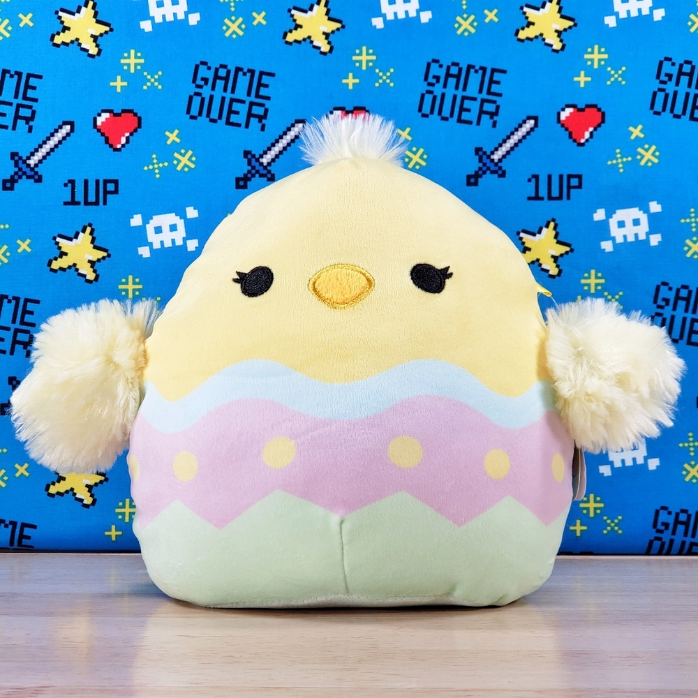 Squishmallow Aimee the Chick inside Egg 8" UltraSoft Stuffed Easter Plush NWT